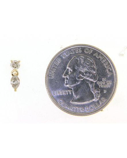 MARQUISE DIAMOND STUDS (TE1057)