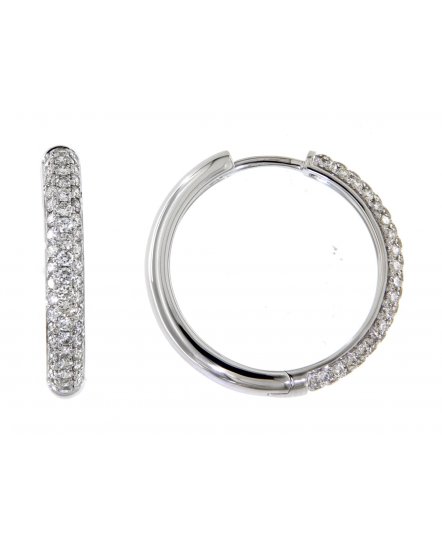 PAVE DIAMOND HOOPS (TE1078)