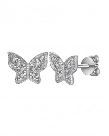 BUTTERFLY SHAPE DIAMOND STUDS (TE1080)