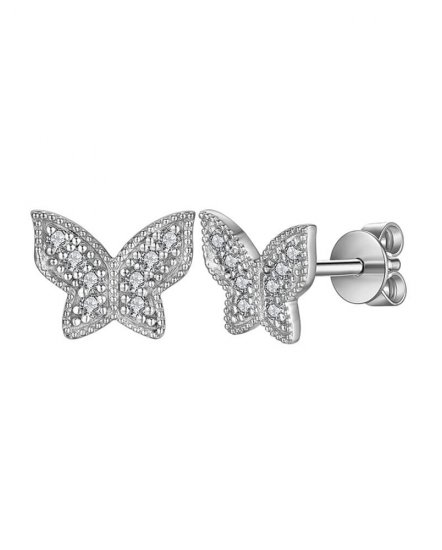 BUTTERFLY SHAPE DIAMOND STUDS (TE1080)