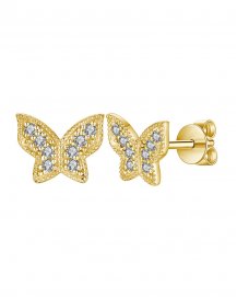 BUTTERFLY SHAPE DIAMOND STUDS (TE1080)