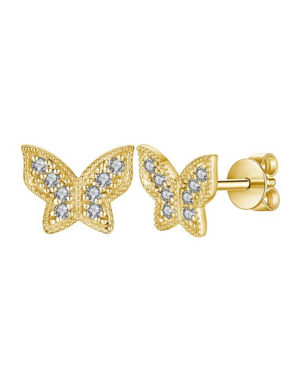 BUTTERFLY SHAPE DIAMOND STUDS (TE1080)