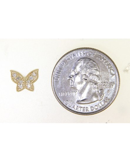 BUTTERFLY SHAPE DIAMOND STUDS (TE1080)