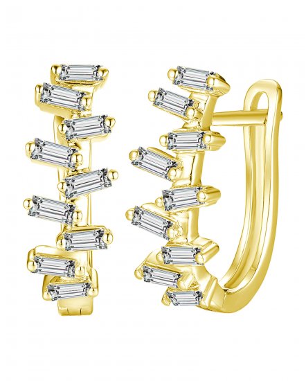 BAGUETTE DIAMOND HUGGIES (TE1081)