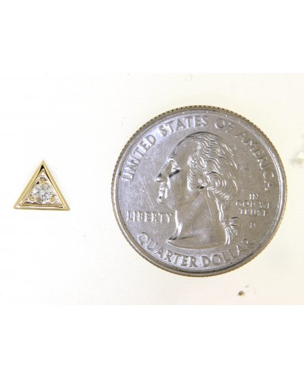 TRIANGLE DIAMOND STUDS (TE1083)