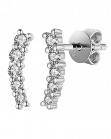 CURVED STYLE DIAMOND STUDS (TE1085)