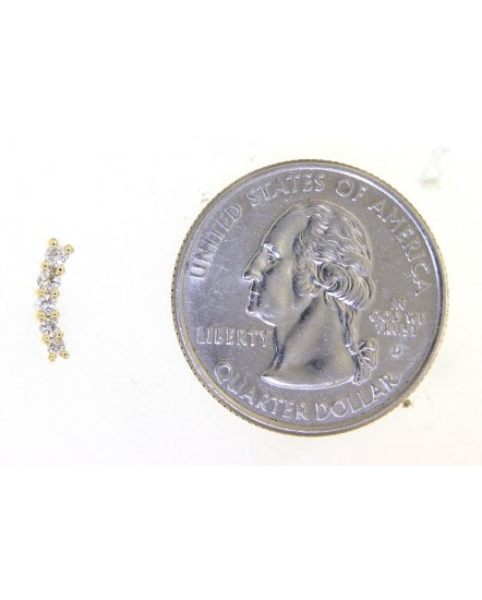 CURVED STYLE DIAMOND STUDS (TE1085)