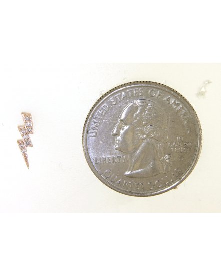 LIGHTNING BOLT STYLE DIAMOND STUDS (TE1086)