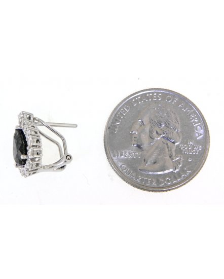 PEAR SAPPHIRE DIAMOND OMEGA BACK (TE1100)