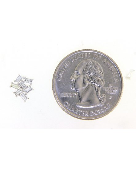 BAGUETTE DIAMOND STUDS (TE1127)