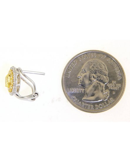 MULTI TONE OVAL DIAMOND OMEGA BACK (TE1130)