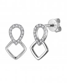 SQUARE DIAMOND STUDS (TE1135)