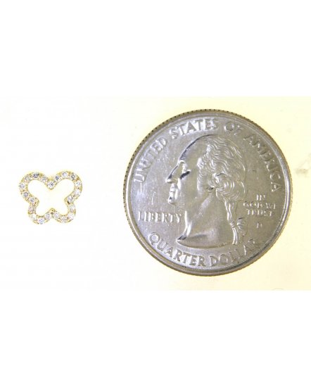 BUTTERFLY SHAPE DIAMOND STUDS (TE1136)