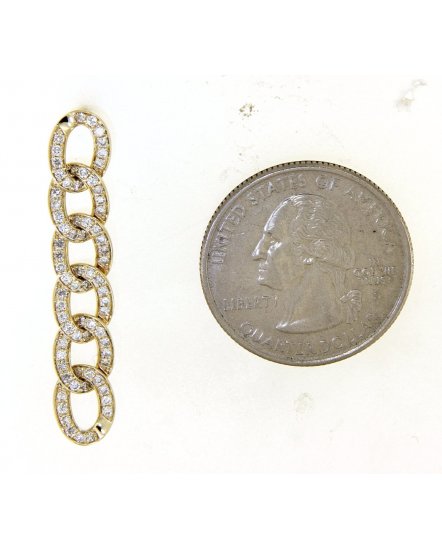 LINK STYLE DIAMOND DANGLING (TE1147)