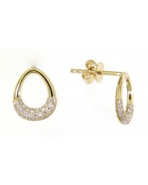 PEAR STYLE DIAMOND STUDS (TE1160)