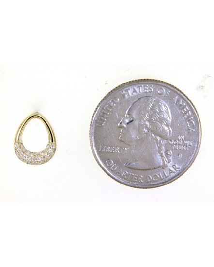 PEAR STYLE DIAMOND STUDS (TE1160)