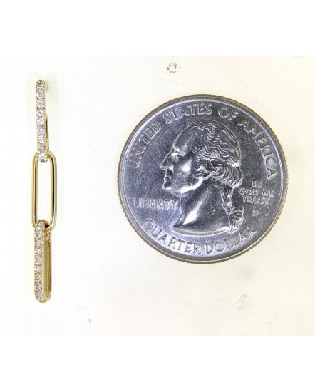 LINK STYLE DIAMOND DANGLING (TE1176)