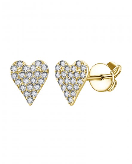 HEART SHAPE DIAMOND STUDS (TE1177)