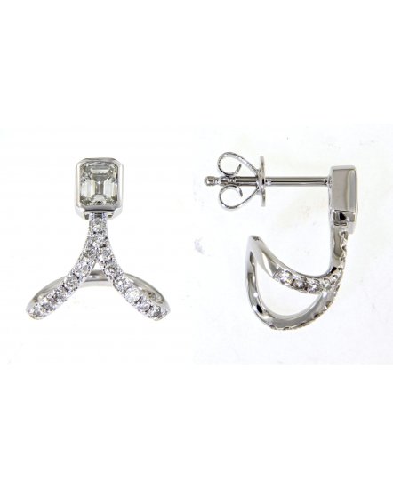 CURVED STYLE DIAMOND STUDS (TE1187)