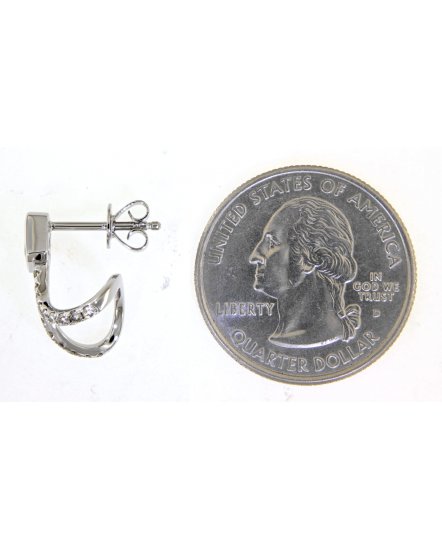 CURVED STYLE DIAMOND STUDS (TE1187)