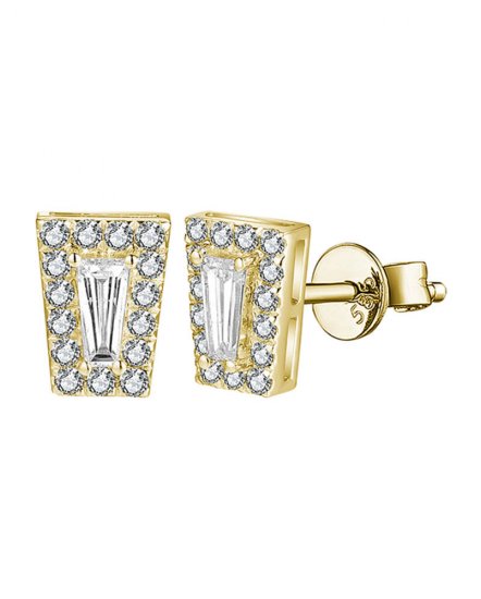 BAGUETTE DIAMOND STUDS (TE1246)