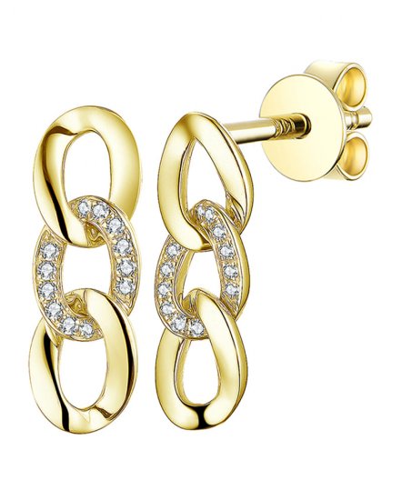 LINK STYLE DIAMOND DANGLING (TE1279)