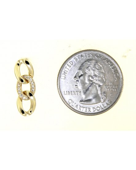 LINK STYLE DIAMOND DANGLING (TE1279)