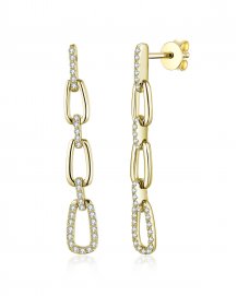 LINK STYLE DIAMOND DANGLING (TE1282)