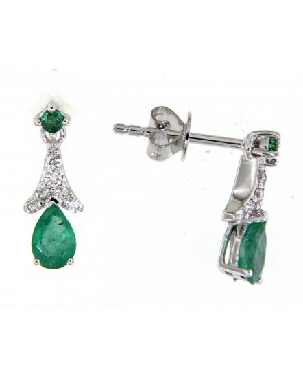 PEAR EMERALD DIAMOND DANGLING (TE1286)