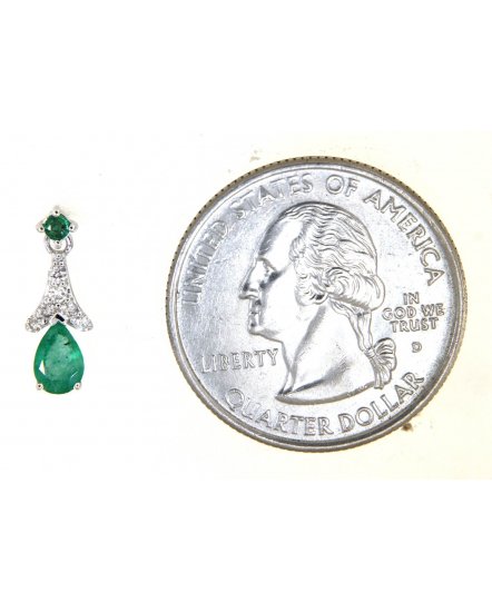 PEAR EMERALD DIAMOND DANGLING (TE1286)