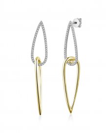LINK STYLE DIAMOND DANGLING (TE1291)