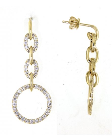 LINK STYLE ROUND DIAMOND DANGLING (TE1298)