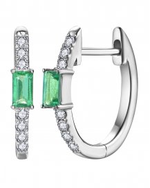 BAGUETTE EMERALD DIAMOND HUGGIES (TE1302C)