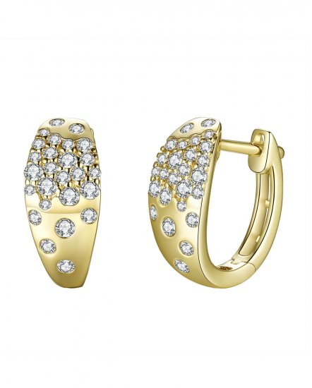 BEZEL DIAMOND HUGGIES (TE1305)