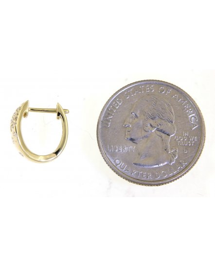 BEZEL DIAMOND HUGGIES (TE1305)