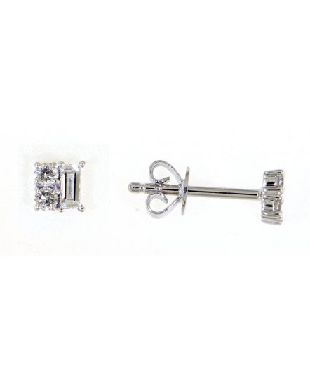 BAGUETTE DIAMOND STUDS (TE1309)