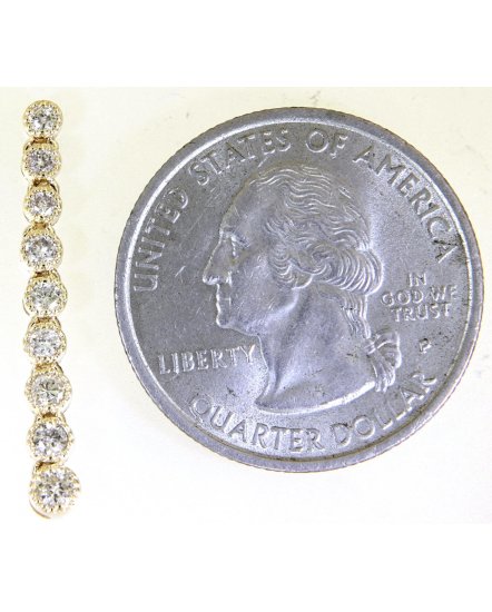 STRAIGHT BAR DIAMOND DANGLING (TE1341)