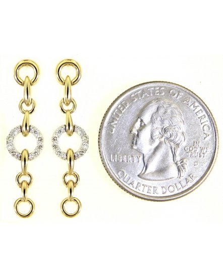 LINK STYLE DIAMOND DANGLING (TE1347)