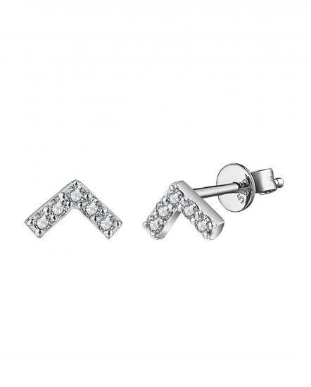 V SHAPE DIAMOND STUDS (TE1349)