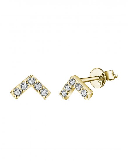 V SHAPE DIAMOND STUDS (TE1349)