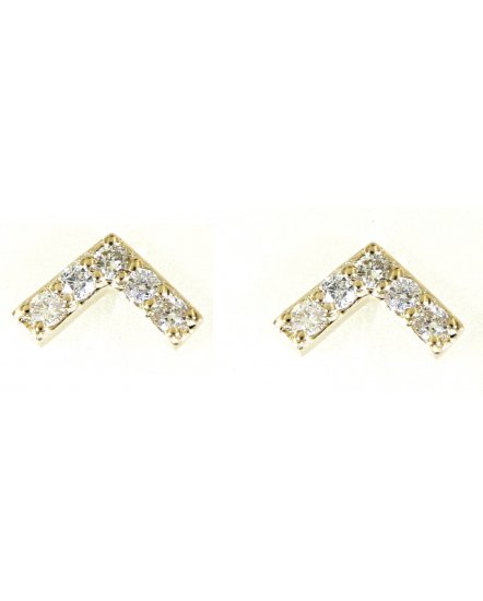 V SHAPE DIAMOND STUDS (TE1349)