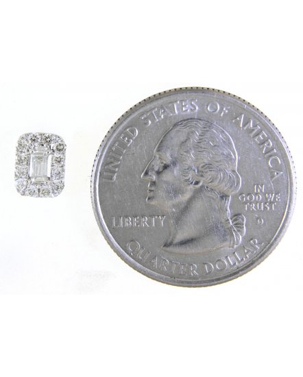 BAGUETTE DIAMOND STUDS (TE1353)