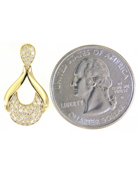 LEAF STYLE DIAMOND DANGLING (TE1359)
