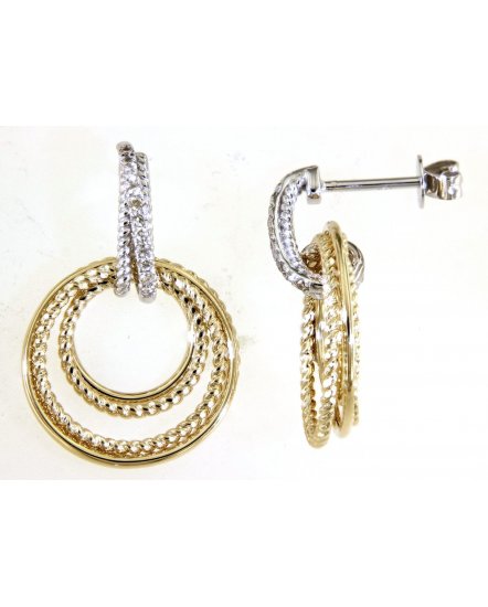 ROUND STYLE INTER LINKED DIAMOND DANGLING (TE1361)