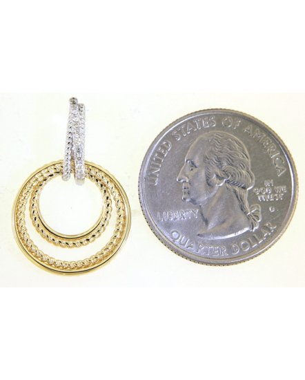 ROUND STYLE INTER LINKED DIAMOND DANGLING (TE1361)