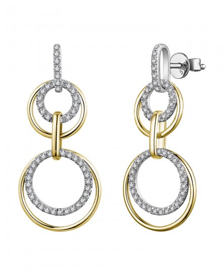 LINK STYLE ROUND DIAMOND DANGLING (TE1367)
