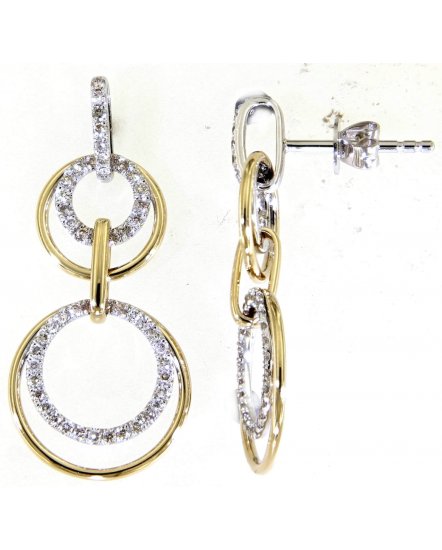 LINK STYLE ROUND DIAMOND DANGLING (TE1367)