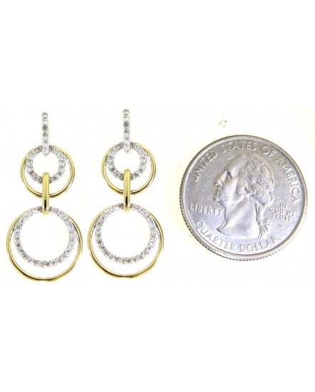 LINK STYLE ROUND DIAMOND DANGLING (TE1367)