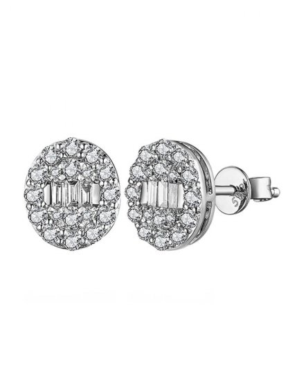 OVAL SHAPE  DIAMOND STUDS (TE1377)