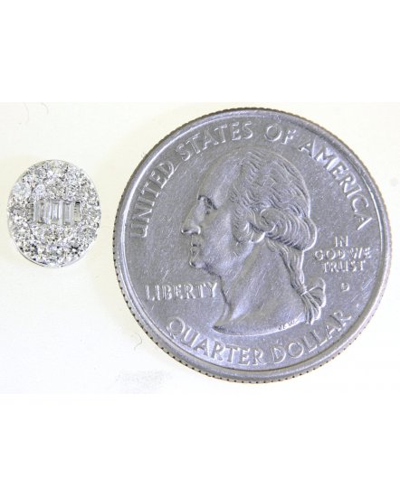 OVAL SHAPE  DIAMOND STUDS (TE1377)